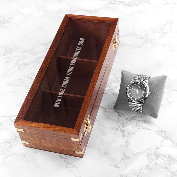 Treat Personalised Wooden Watch Box