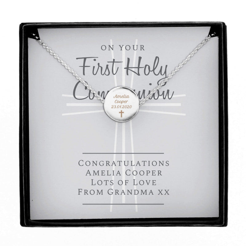 Personalised Memento Jewellery Personalised First Holy Communion Necklace & Box
