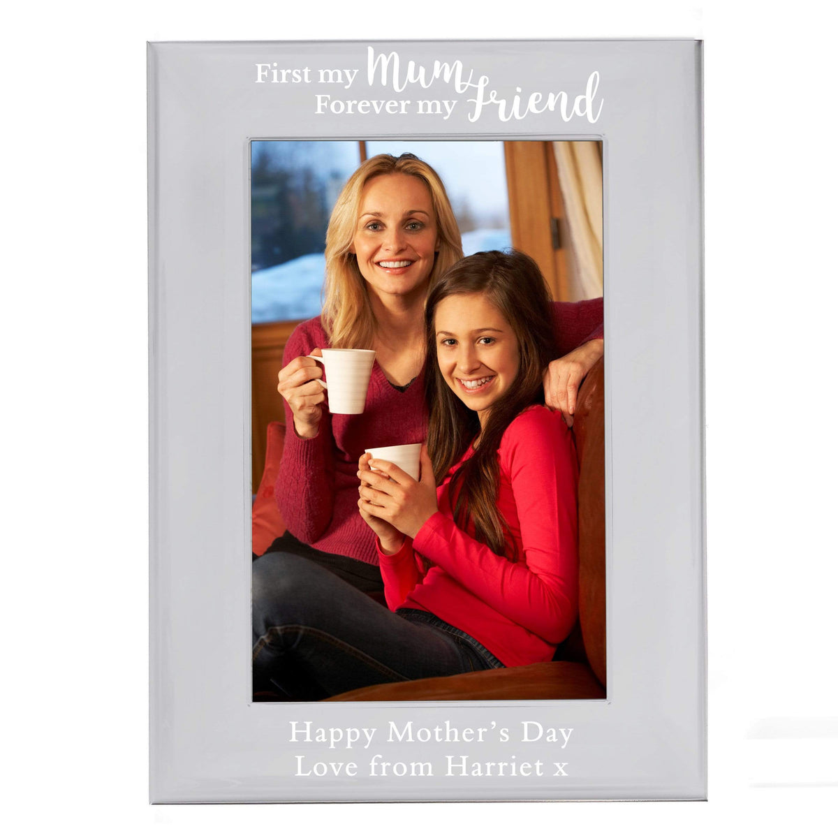 Personalised Memento Photo Frames, Albums and Guestbooks Personalised First My Mum...4x6 Silver Photo Frame