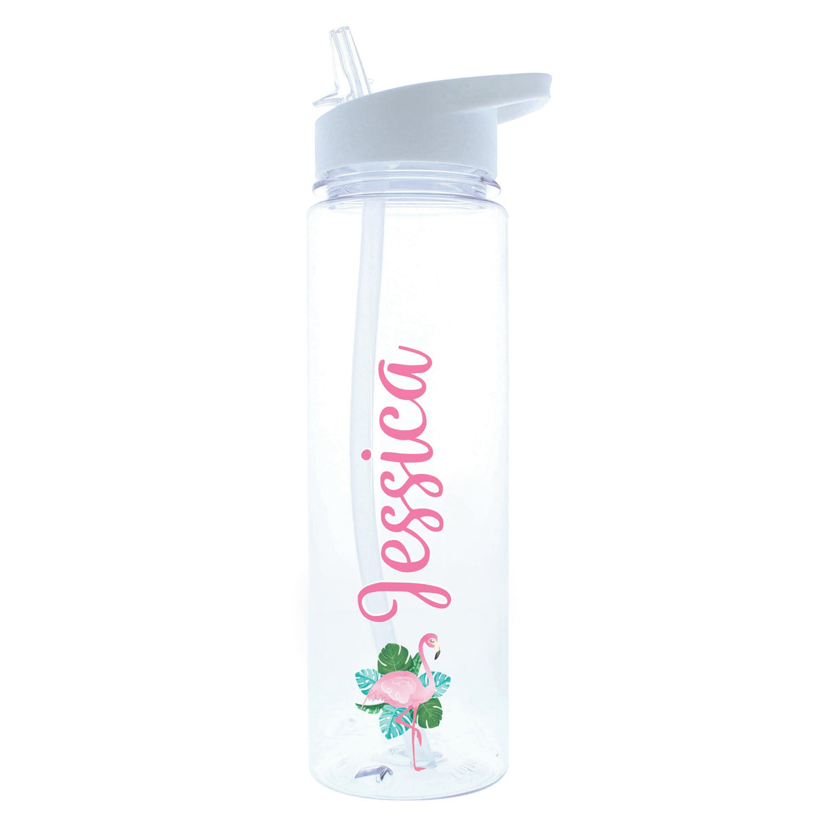 Personalised Memento Mealtime Essentials Personalised Flamingo Island Water Bottle