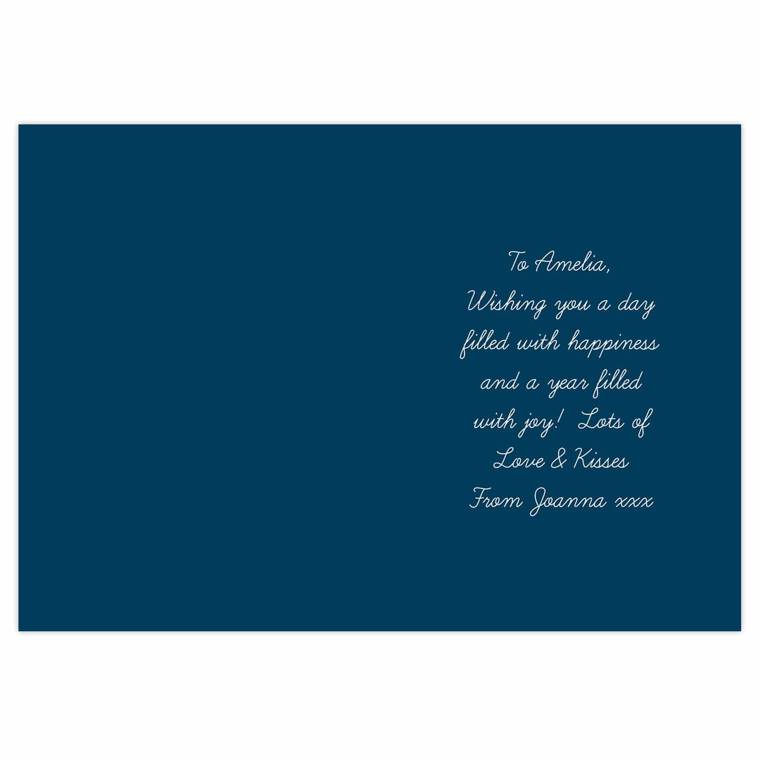 Personalised Memento Greetings Cards Personalised Floral Age Birthday Card