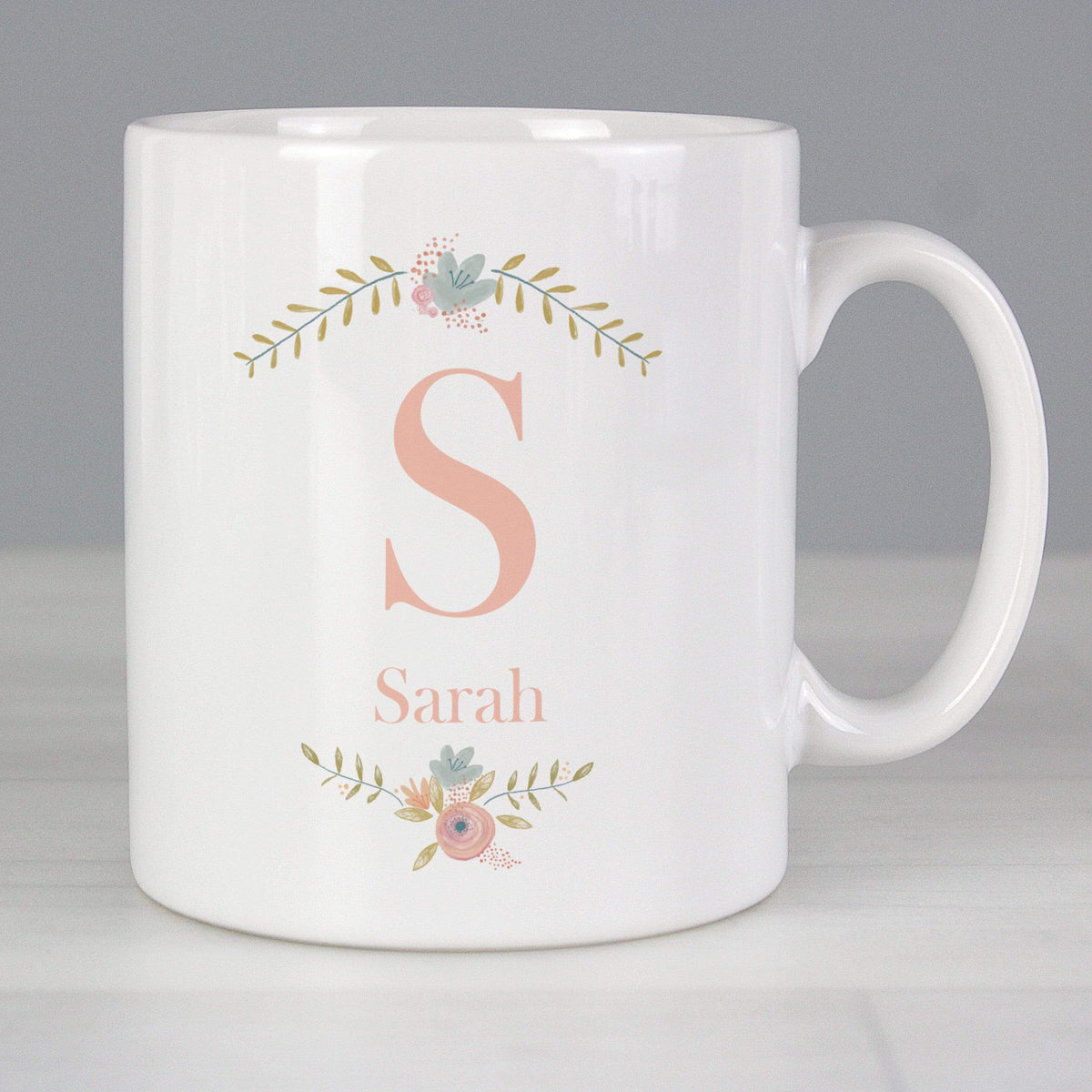 Personalised Memento Mugs Personalised Floral Bouquet Mug