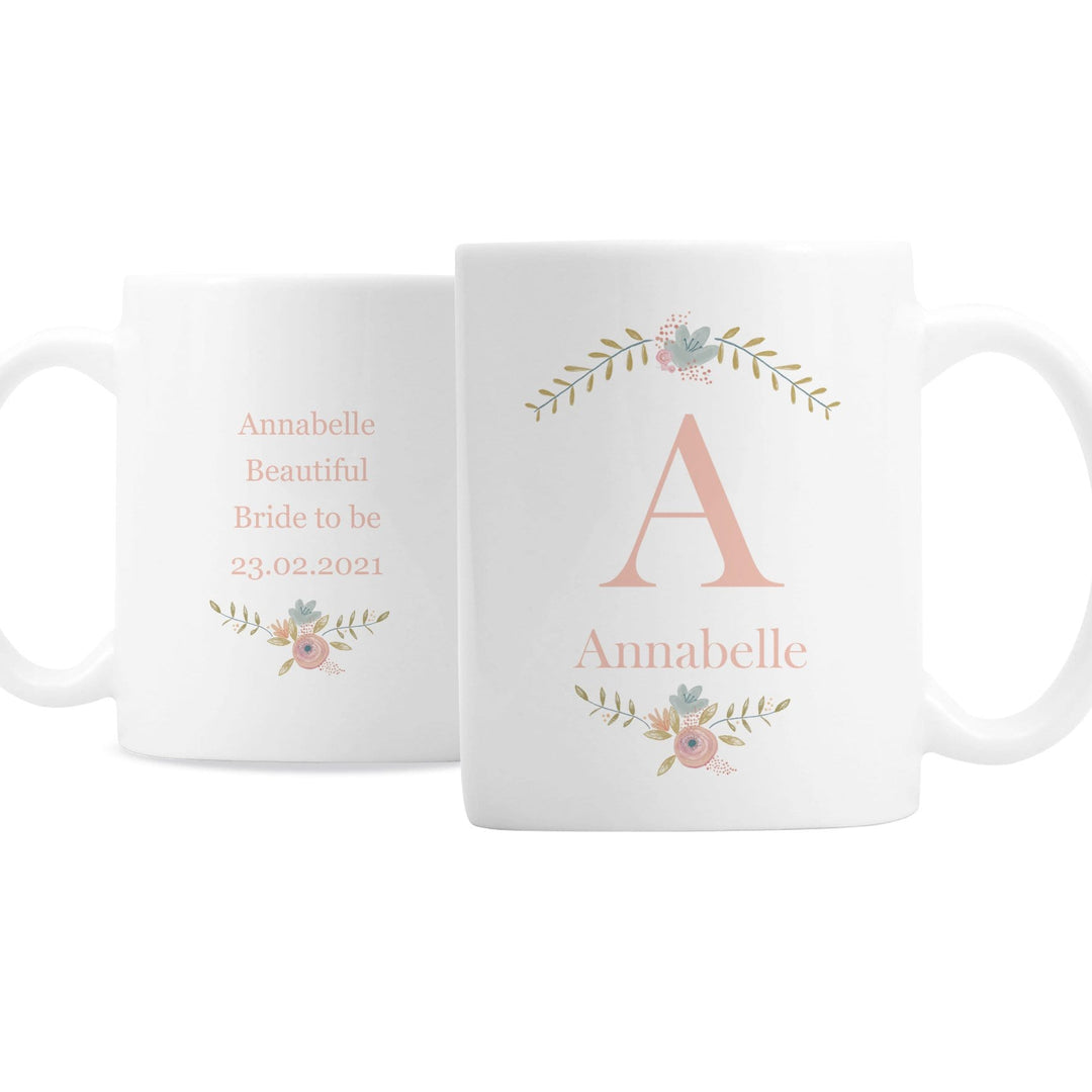 Personalised Memento Mugs Personalised Floral Bouquet Mug