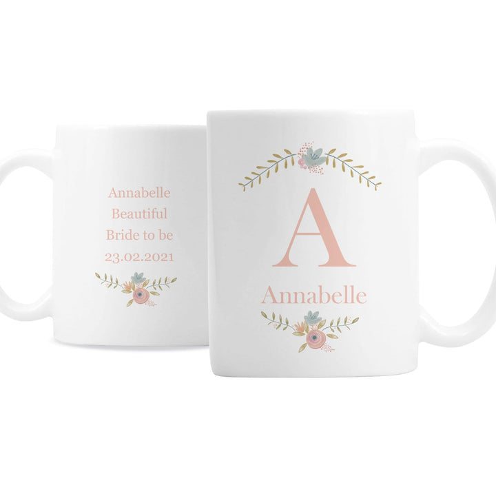 Personalised Memento Mugs Personalised Floral Bouquet Mug