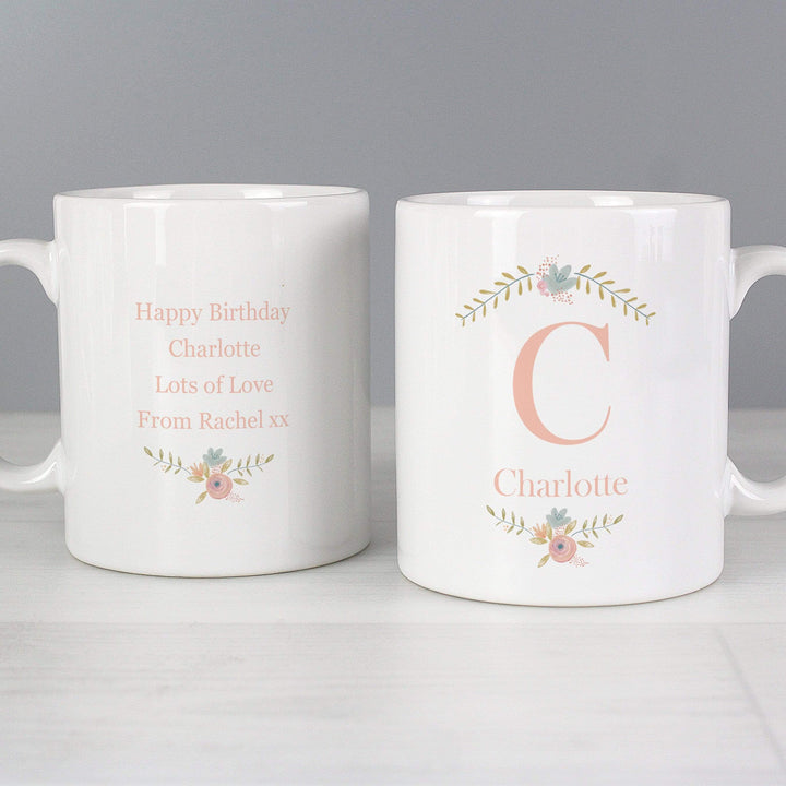 Personalised Memento Mugs Personalised Floral Bouquet Mug