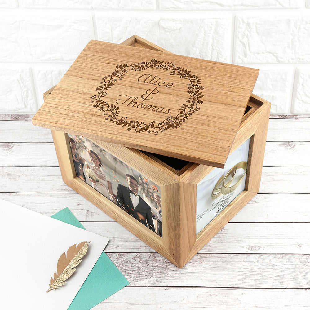 Personalised Floral Framed Couples&