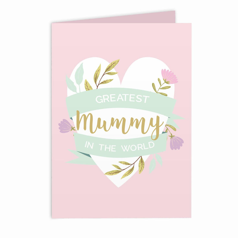 Personalised Memento Greetings Cards Personalised Floral Heart Card