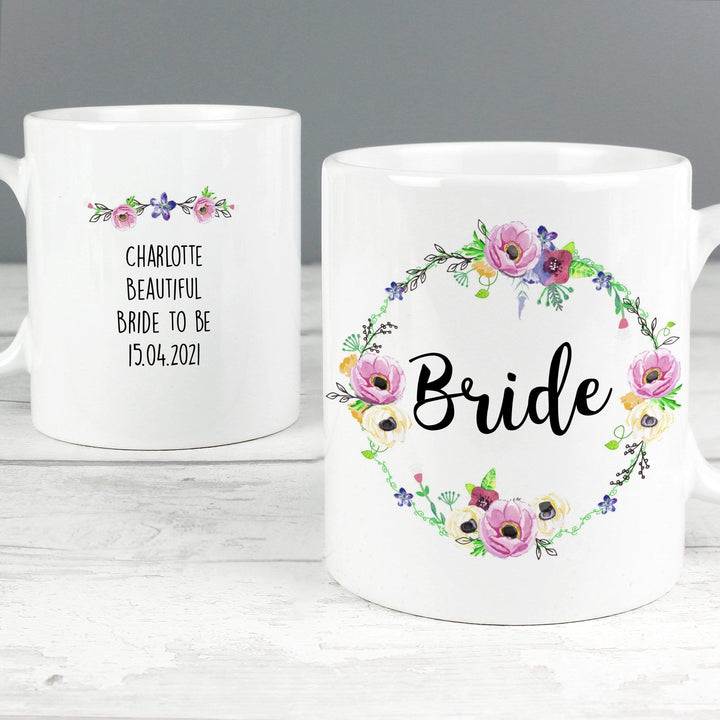 Personalised Memento Mugs Personalised Floral Mug