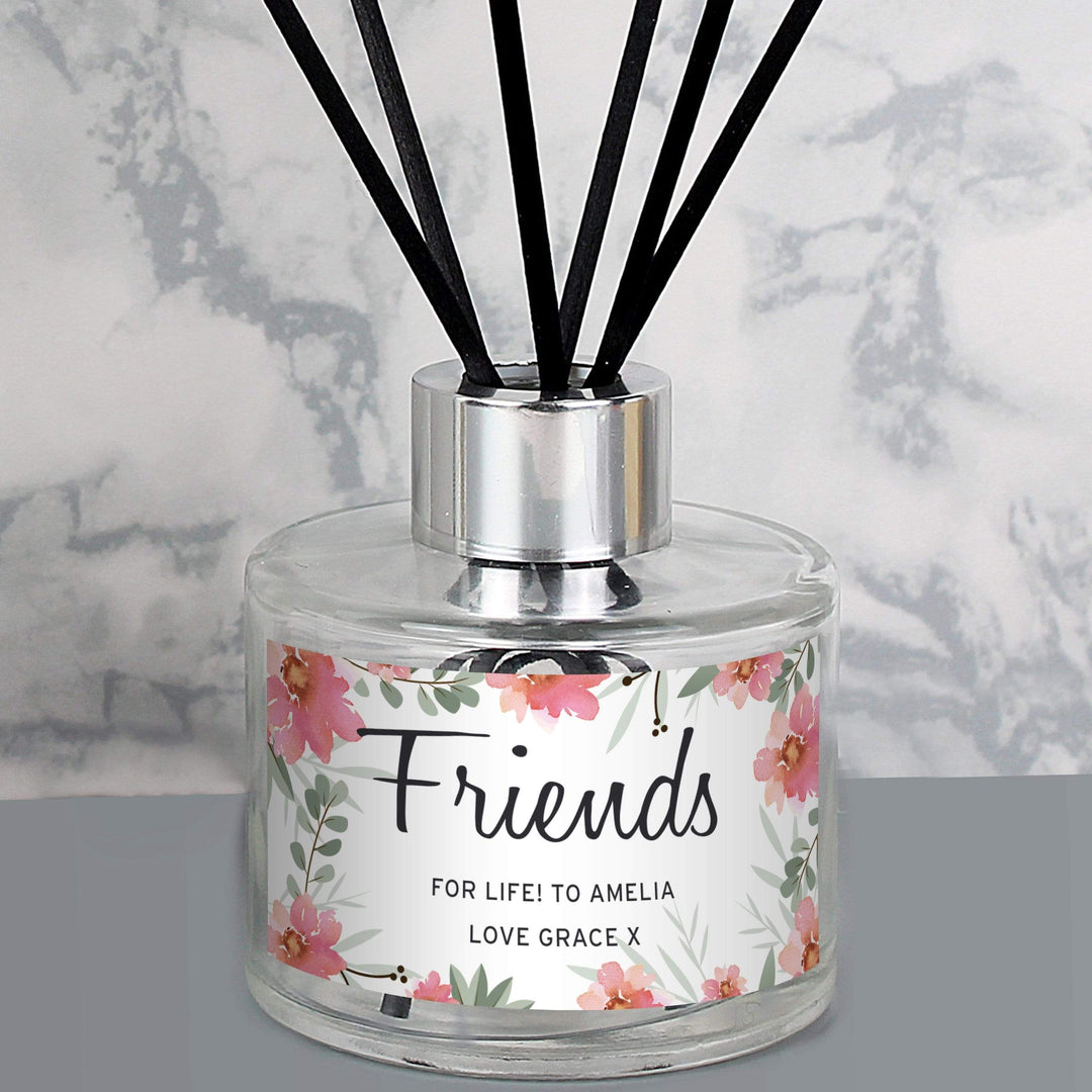 Personalised Memento Candles &amp; Reed Diffusers Personalised Floral Sentimental Reed Diffuser
