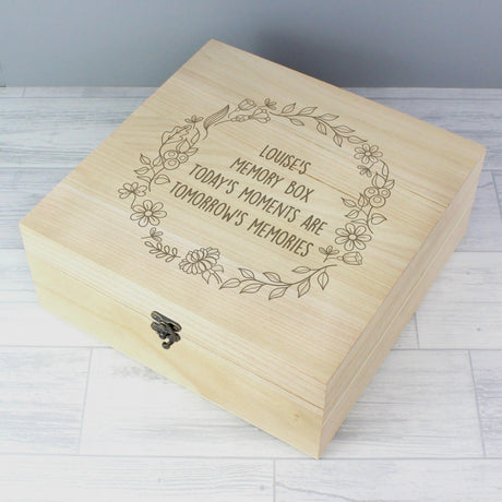 Personalised Wooden Keepsake Boxes