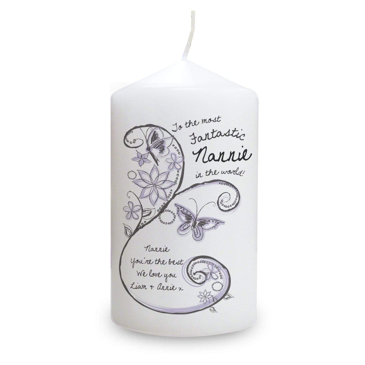 Personalised Memento Candles & Reed Diffusers Personalised Flower Pattern Candle
