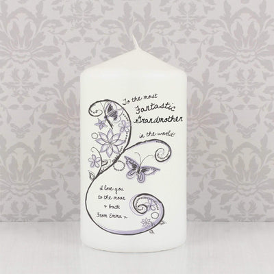 Personalised Memento Candles & Reed Diffusers Personalised Flower Pattern Candle