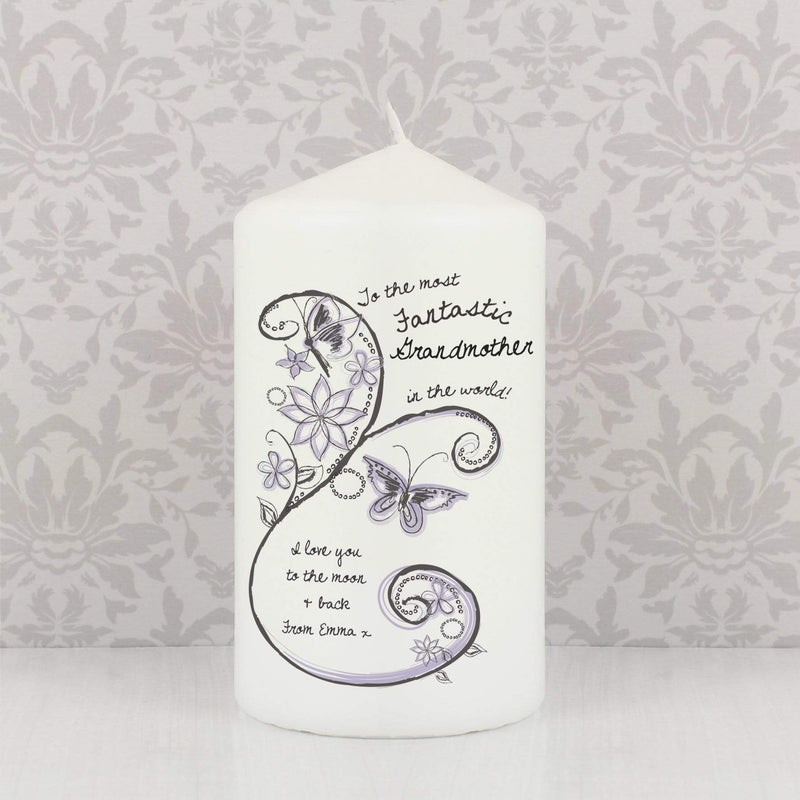 Personalised Memento Candles & Reed Diffusers Personalised Flower Pattern Candle
