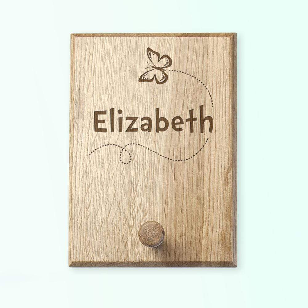 Treat Personalised Flying Butterfly Peg Hook