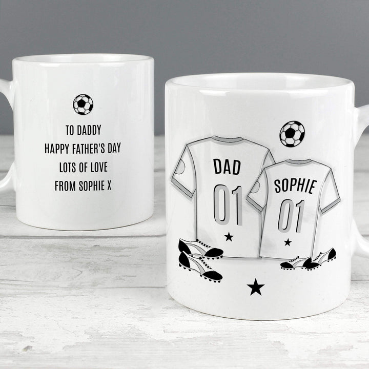 Personalised Memento Personalised Football Mini Me Mug
