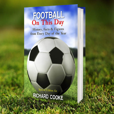 Personalised Memento Books Personalised Football On This Day Book