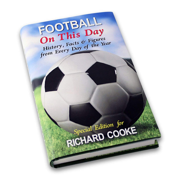 Personalised Memento Books Personalised Football On This Day Book