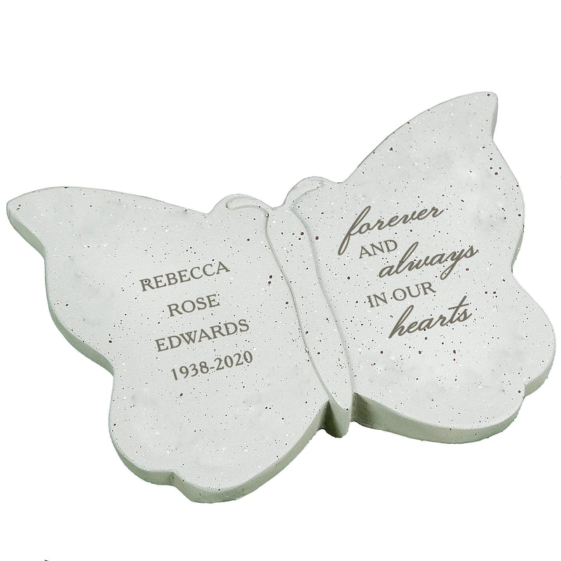 Personalised Memento Ornaments Personalised Forever and Always Memorial Butterfly