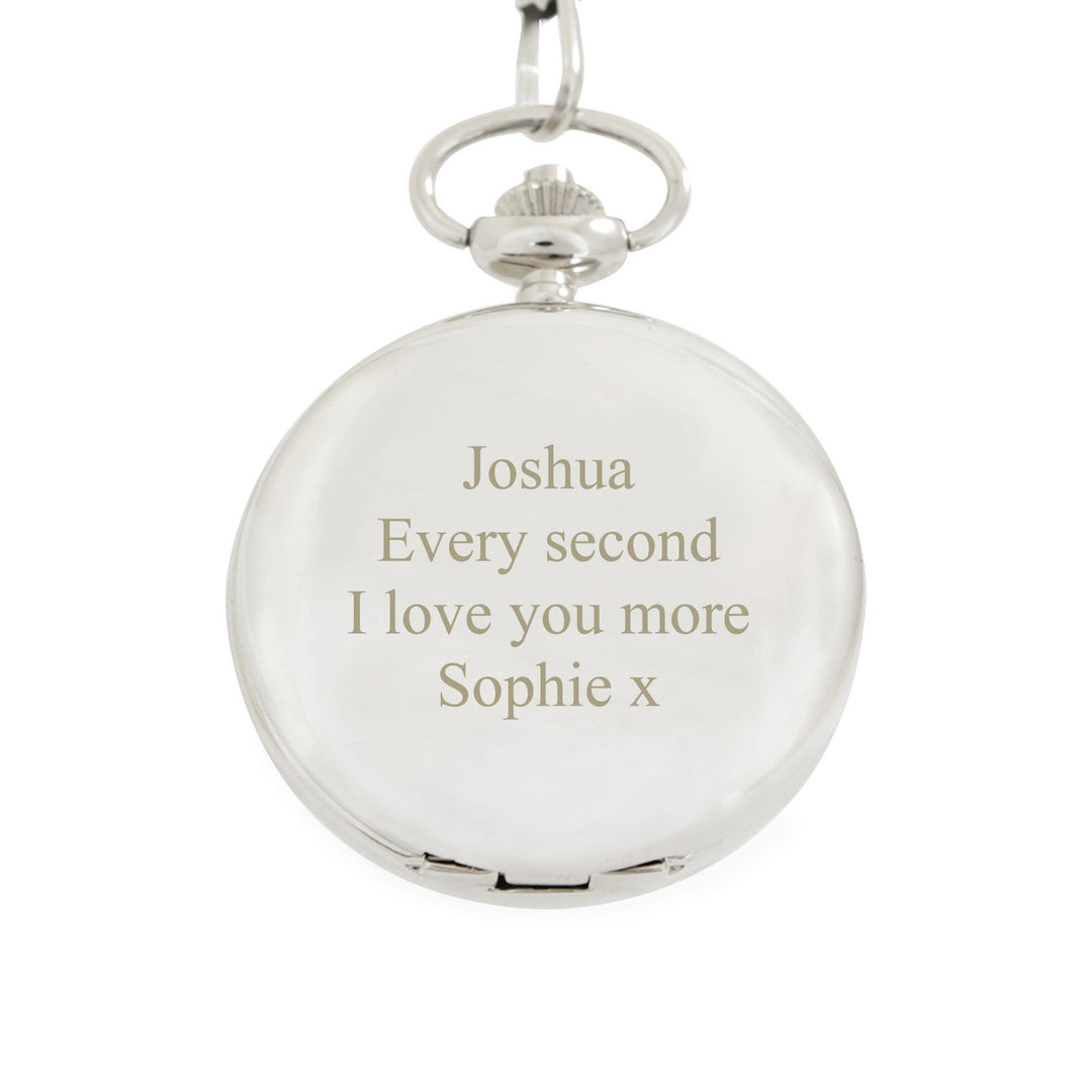 Personalised Memento Clocks &amp; Watches Personalised Formal Pocket Fob Watch