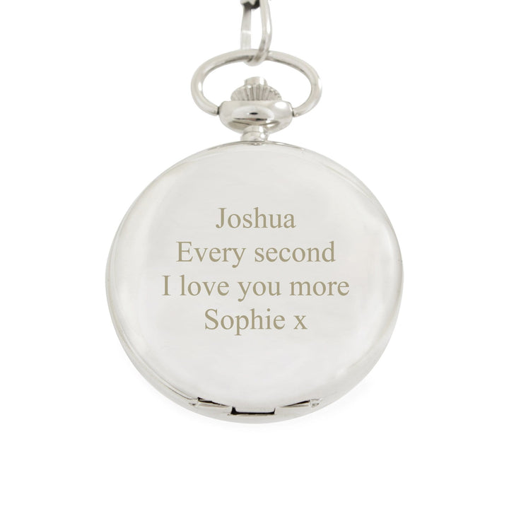 Personalised Memento Clocks &amp; Watches Personalised Formal Pocket Fob Watch