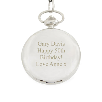 Personalised Memento Clocks & Watches Personalised Formal Pocket Fob Watch