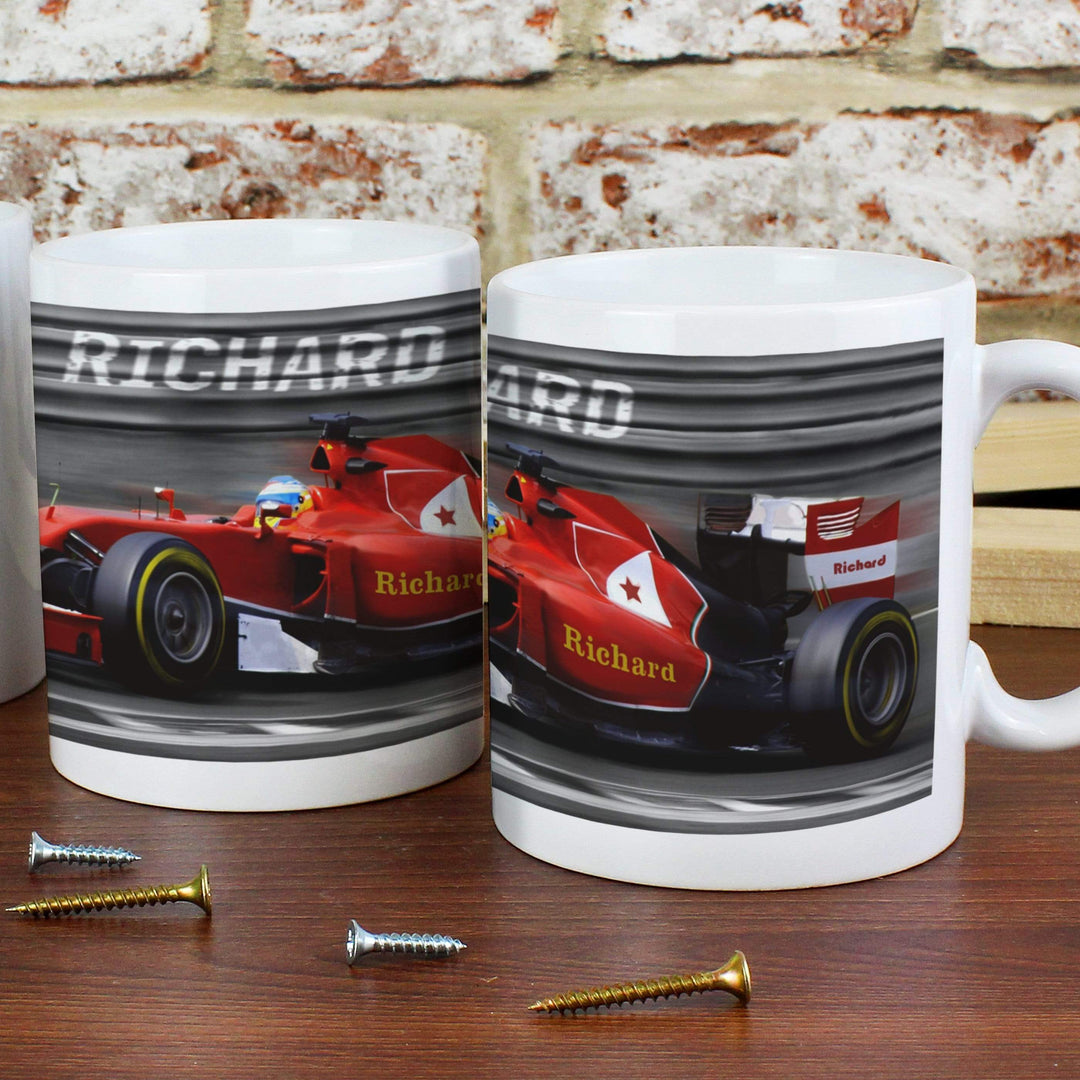 Personalised Memento Mugs Personalised Formula 1 Mug
