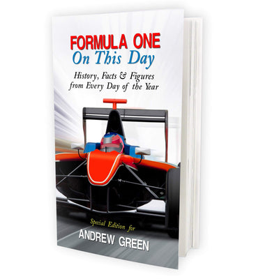 Personalised Memento Books Personalised Formula 1 On This Day Book