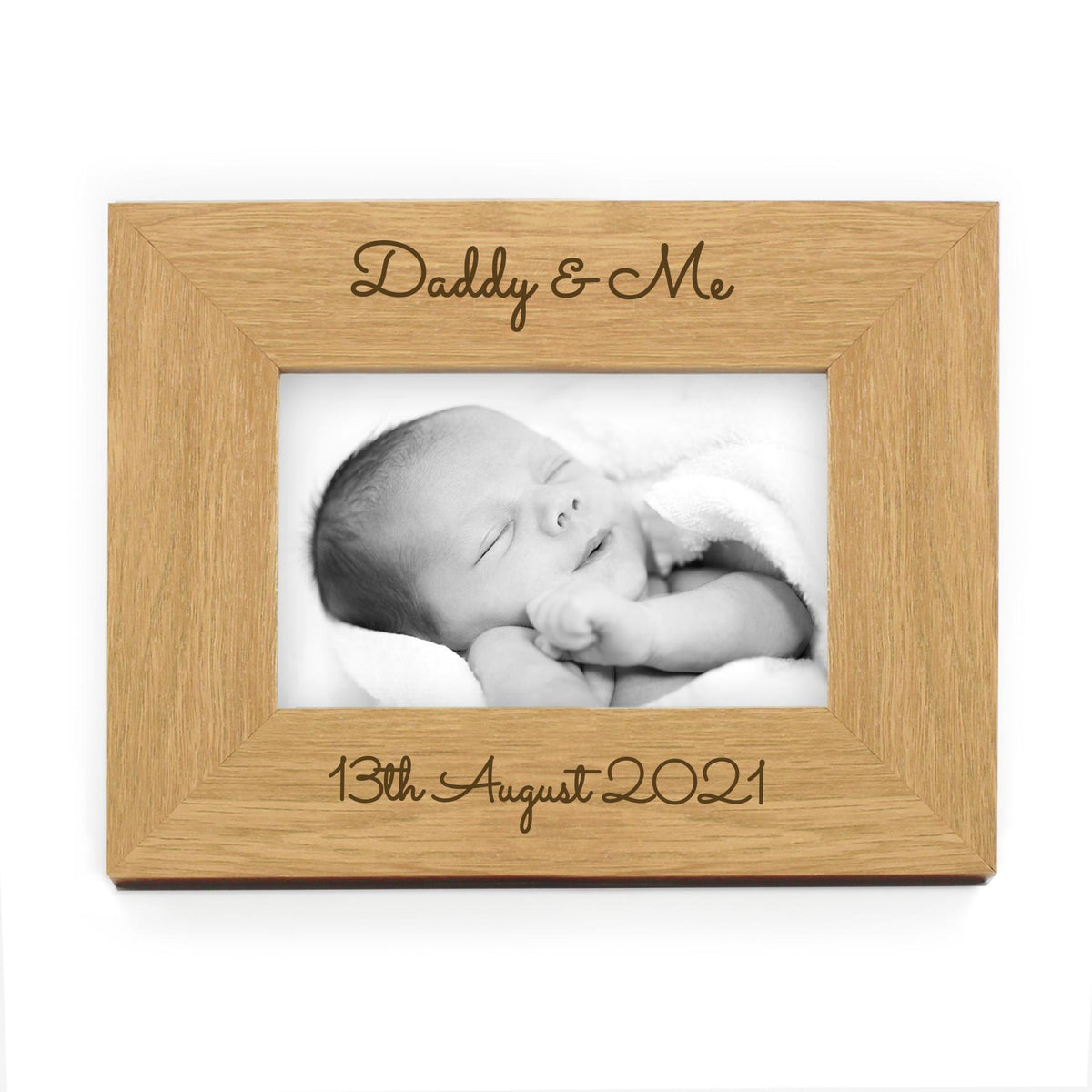 Personalised Memento Personalised Free Text 6x4 Wooden Photo Frame