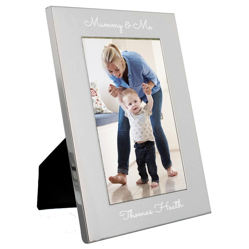 Personalised Memento Personalised Free Text 7 x 5 Silver Photo Frame