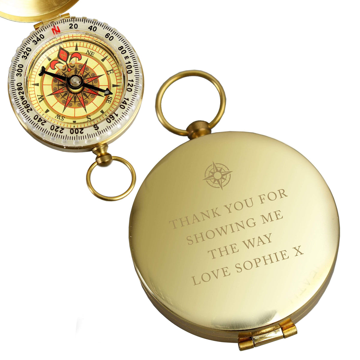 Personalised Memento Keepsakes Personalised Free Text Keepsake Compass