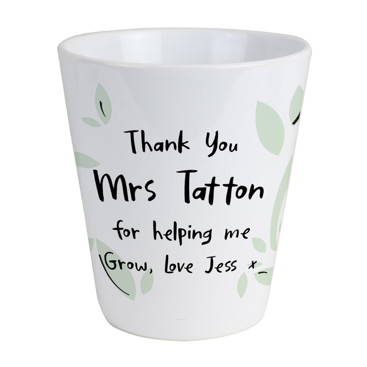 Personalised Memento Personalised Free Text Plant Pot