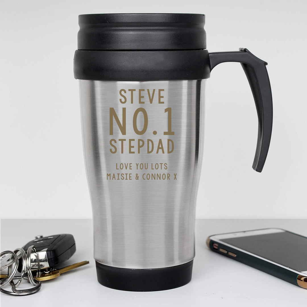 Personalised Memento Personalised Free Text Travel Mug