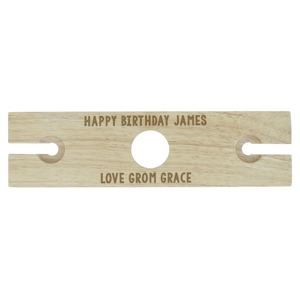 Personalised Memento Personalised Free Text Wine Glass & Bottle Holder