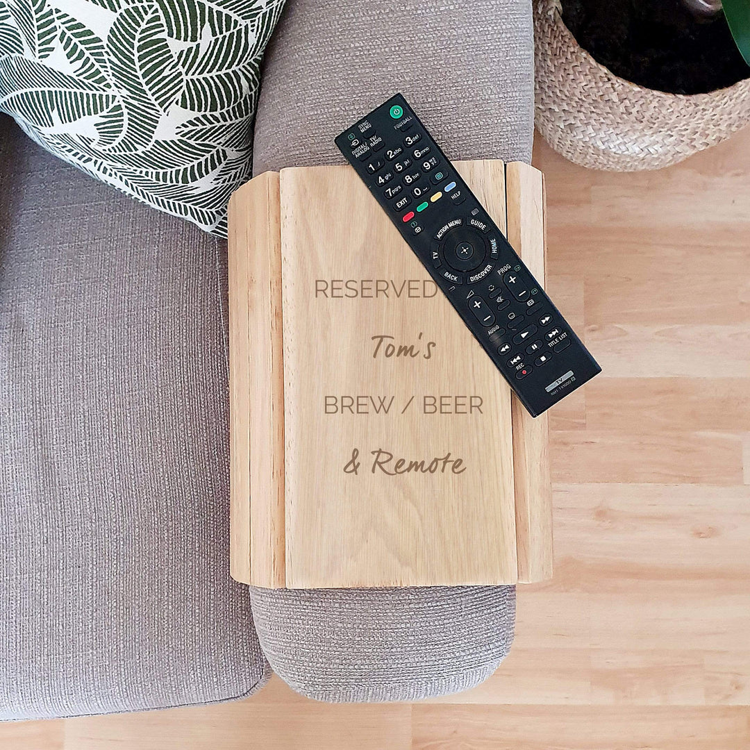 Personalised Memento Wooden Personalised Free Text Wooden Sofa Tray
