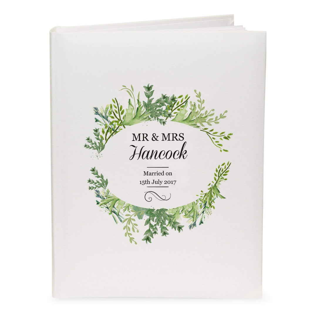 Personalised Memento Photo Frames, Albums and Guestbooks Personalised Fresh Botanical Traditional Album