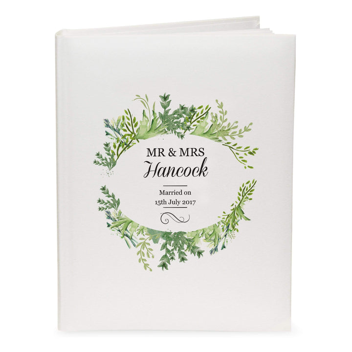 Personalised Memento Photo Frames, Albums and Guestbooks Personalised Fresh Botanical Traditional Album