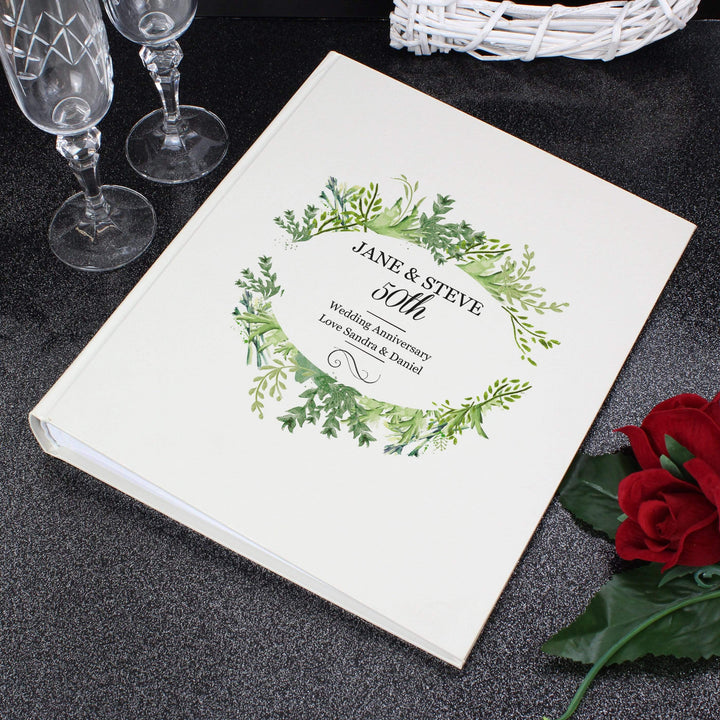 Personalised Memento Photo Frames, Albums and Guestbooks Personalised Fresh Botanical Traditional Album