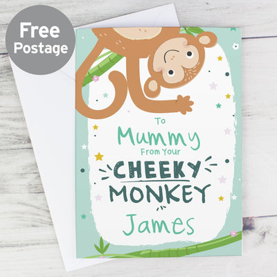 Personalised Memento Personalised From Your Cheeky Monkey Card