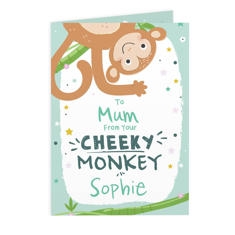 Personalised Memento Personalised From Your Cheeky Monkey Card