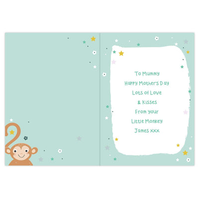 Personalised Memento Personalised From Your Cheeky Monkey Card