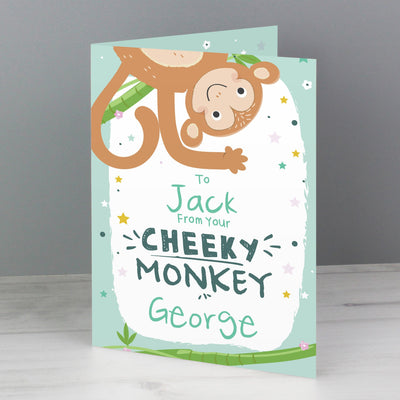 Personalised Memento Personalised From Your Cheeky Monkey Card