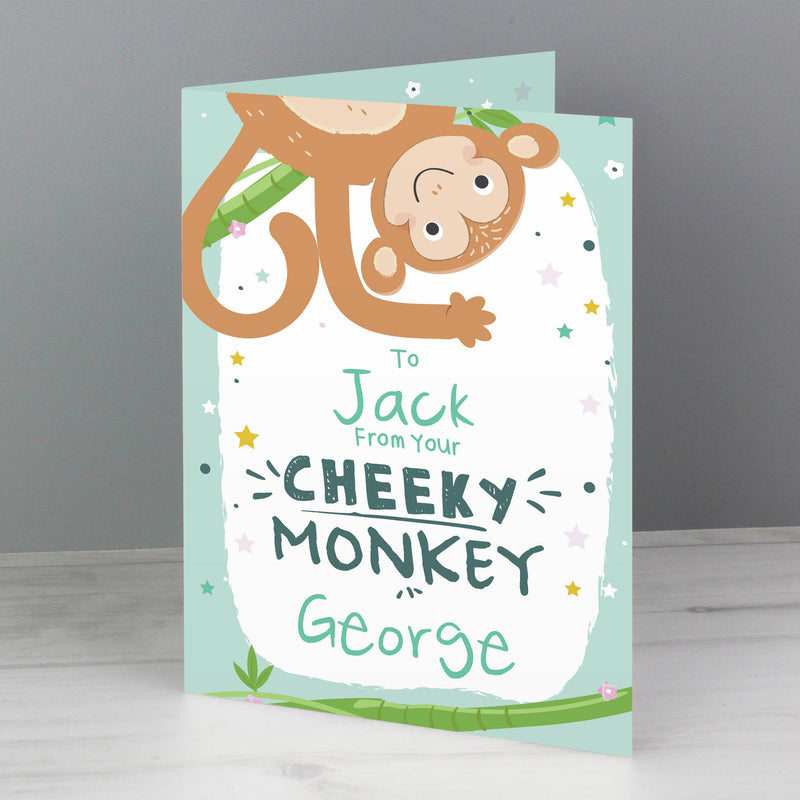 Personalised Memento Personalised From Your Cheeky Monkey Card