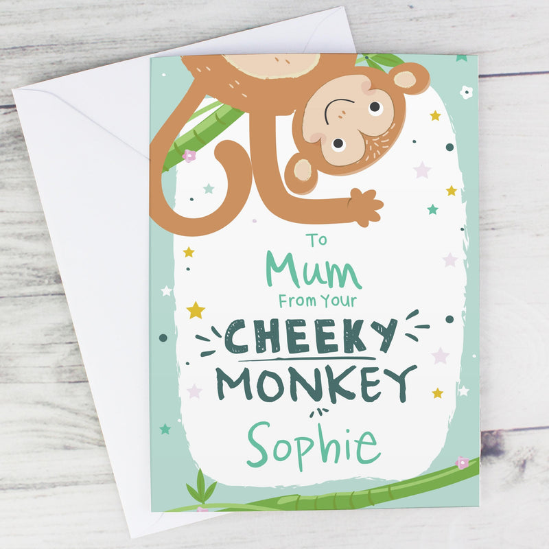 Personalised Memento Personalised From Your Cheeky Monkey Card