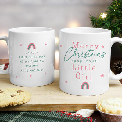 Personalised Memento Personalised From Your Little Girl Mug