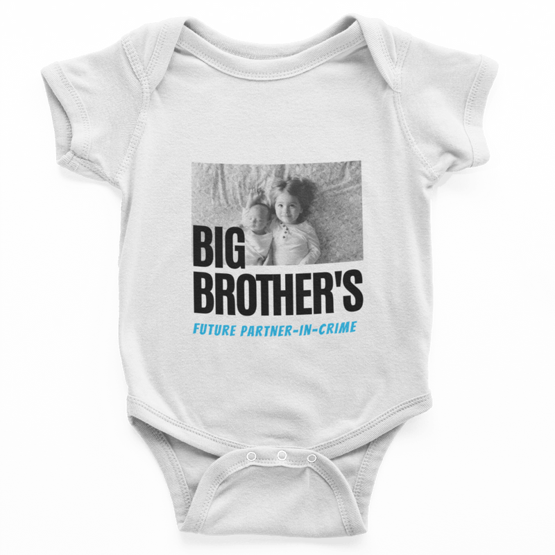 The Little Personal Shop Babygrows Personalised Future Partner-In-Crime