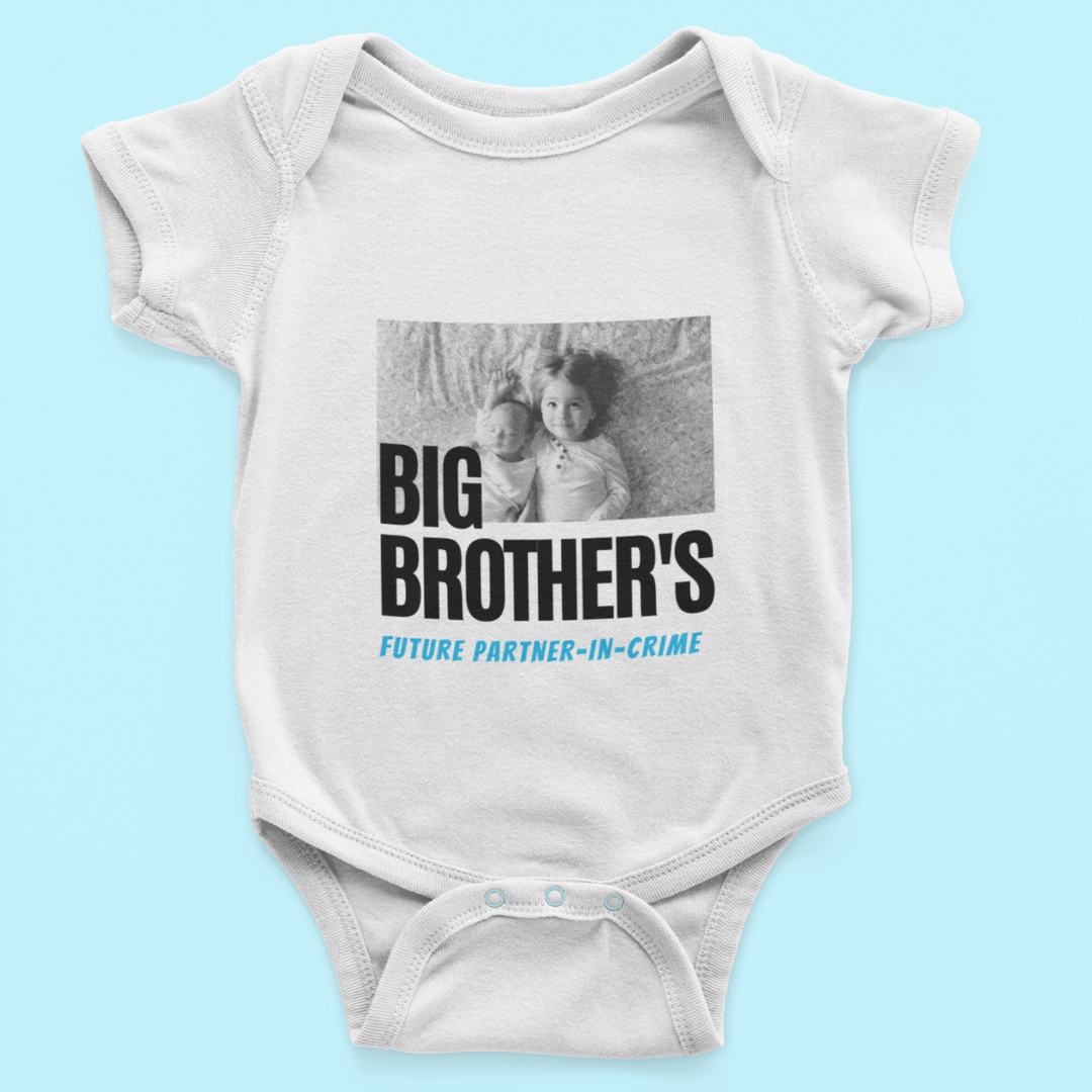 The Little Personal Shop Babygrows Personalised Future Partner-In-Crime