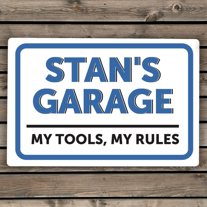 Personalised Memento Hanging Decorations &amp; Signs Personalised Garage Plaque