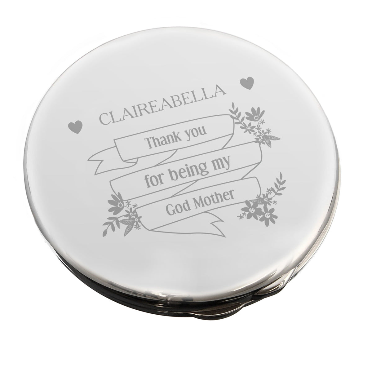 Personalised Memento Keepsakes Personalised Garden Bloom Compact Mirror