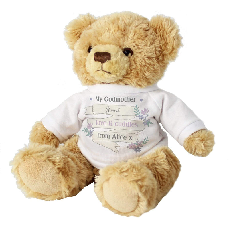 Personalised Memento Plush Personalised Garden Bloom Message Teddy Bear