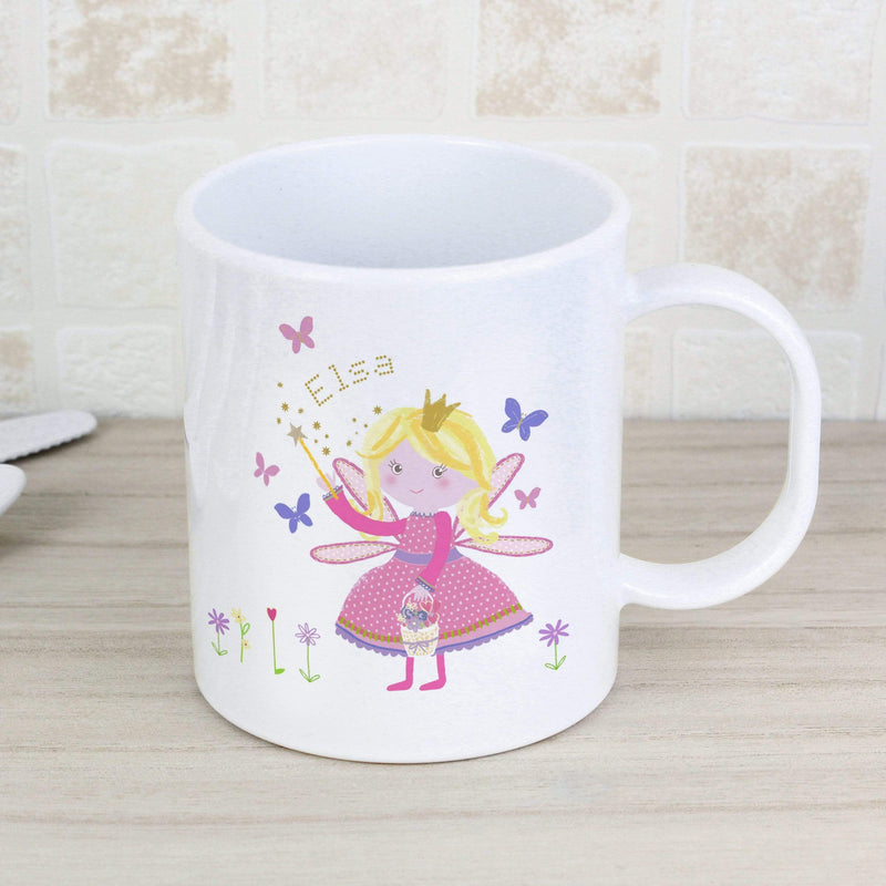 Personalised Memento Mealtime Essentials Personalised Garden Fairy Plastic Mug